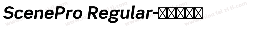 ScenePro Regular字体转换